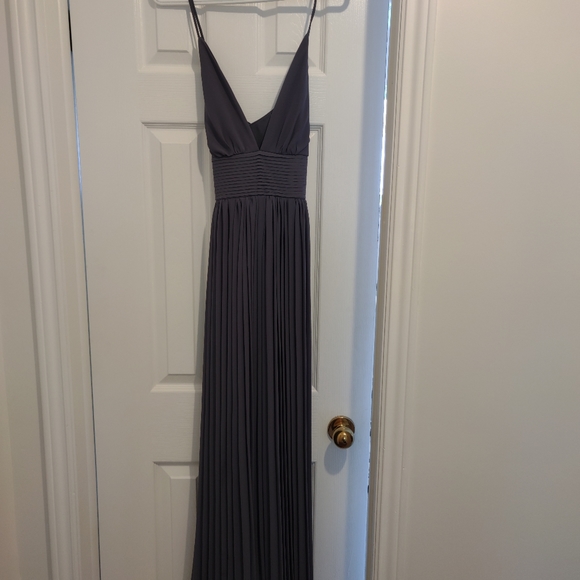 Lulu's Bridesmaid Dress - dark grey - Picture 4 of 4